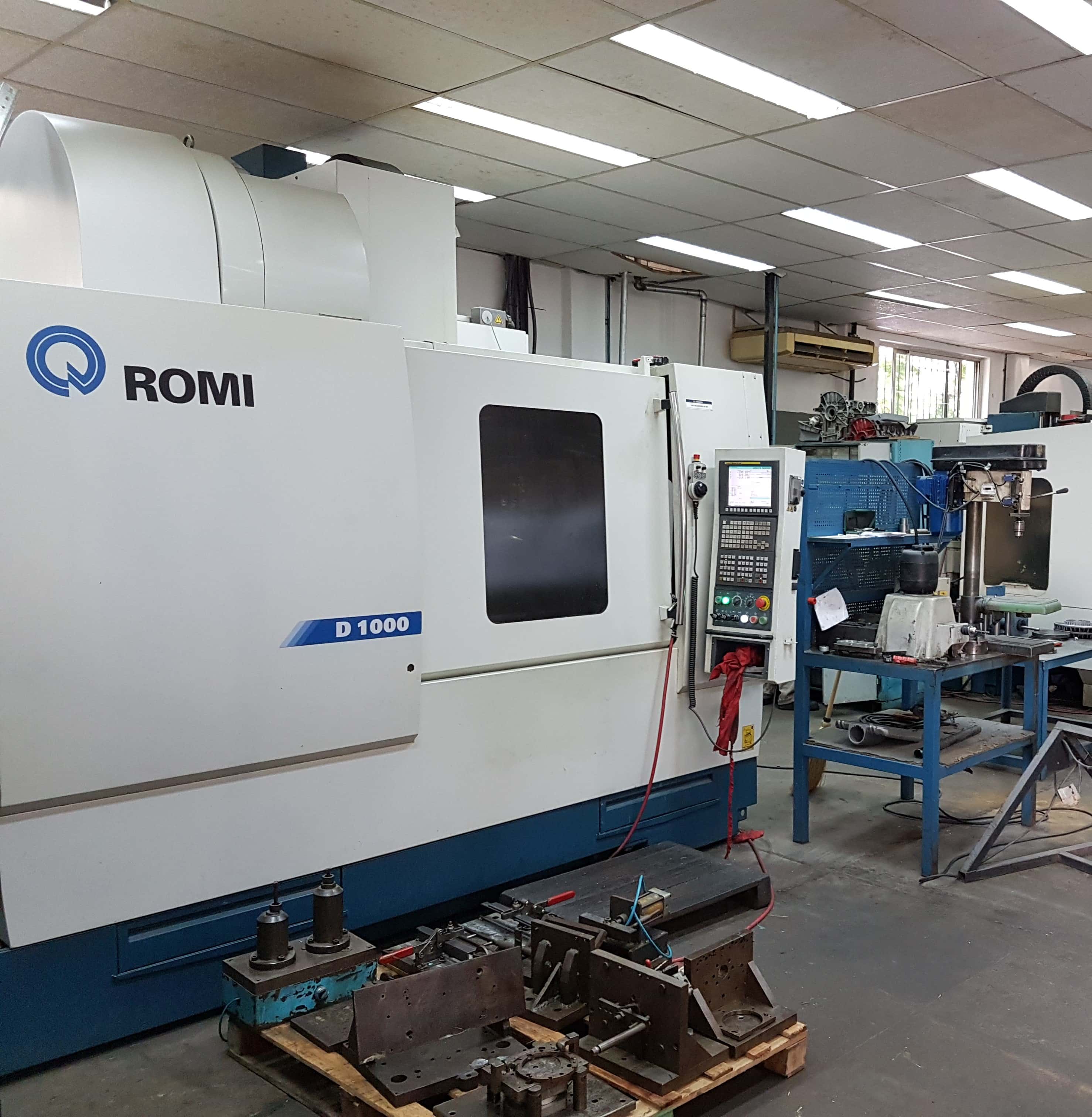 Centro de mecanizado CNC Romi D1000 en la planta de PEIX S.A.